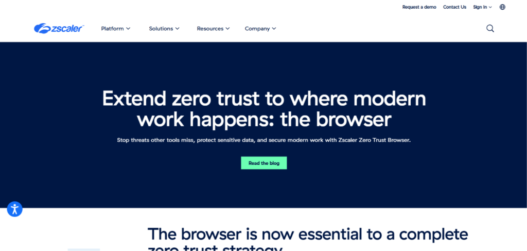 9 Best Enterprise Browsers for Remote and Hybrid Work 5 Zscaler Browser Isolation