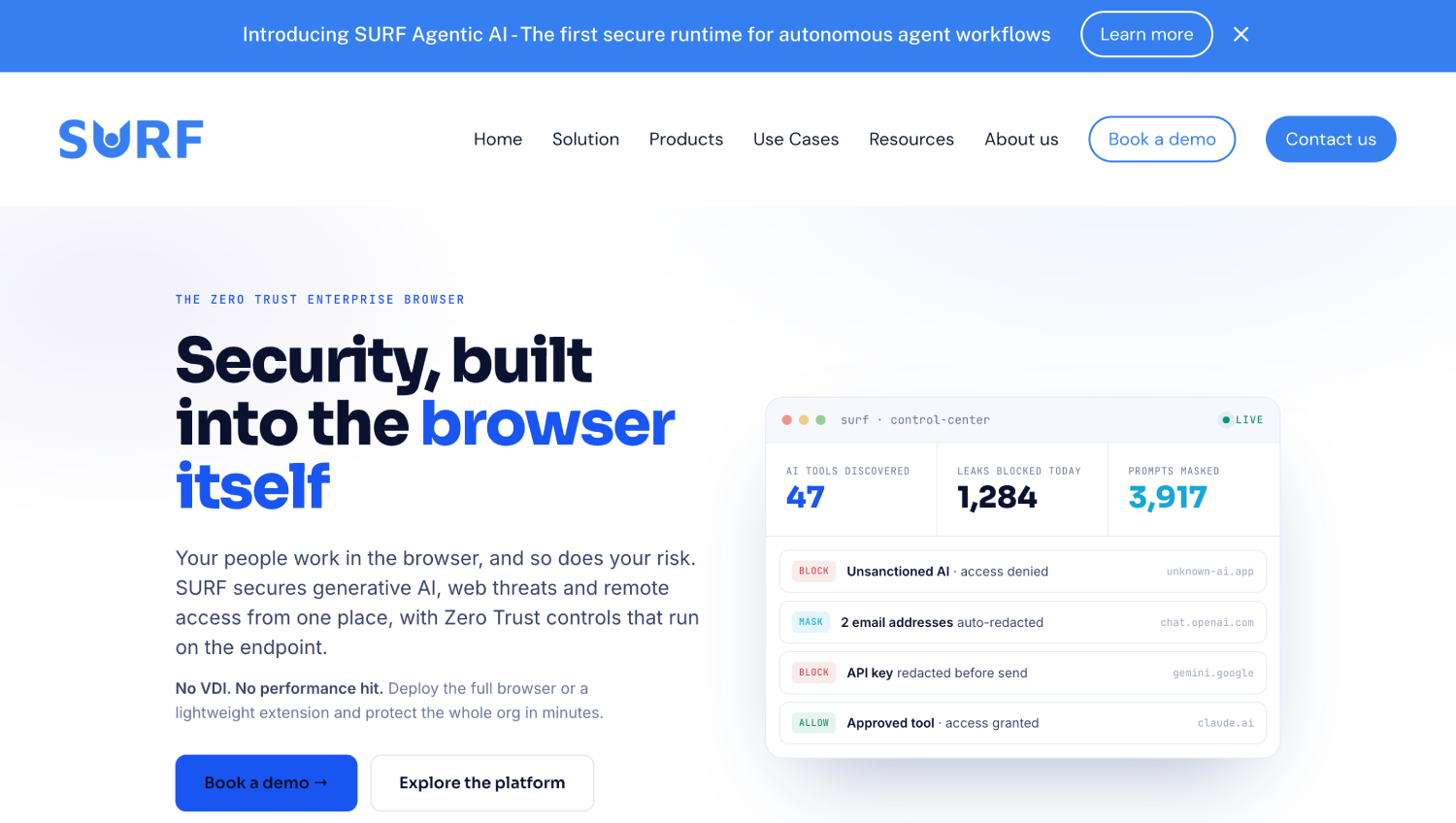 12 Best Enterprise Browsers in 2026 for Secure Work 9 surf