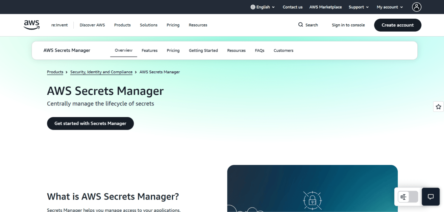 9 Best Secrets Management Platforms for Non-Human Identities 5 AWS Secrets Manager